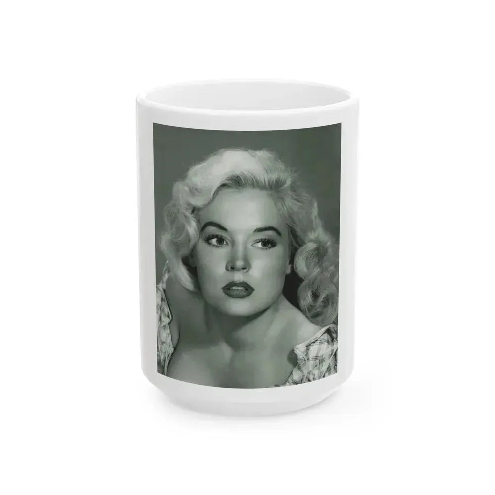 Betty Brosmer #125 (Vintage Female Icon) White Coffee Mug 15oz - Go Mug Yourself