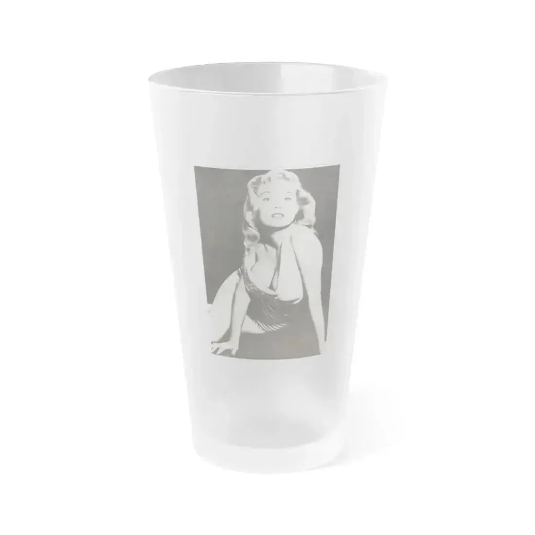 Betty Brosmer #155 (Vintage Female Icon) Frosted Pint Glass 16oz 16oz Frosted - Go Mug Yourself