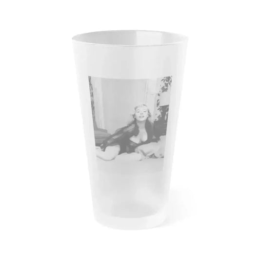 Betty Brosmer #161 (Vintage Female Icon) Frosted Pint Glass 16oz 16oz Frosted - Go Mug Yourself
