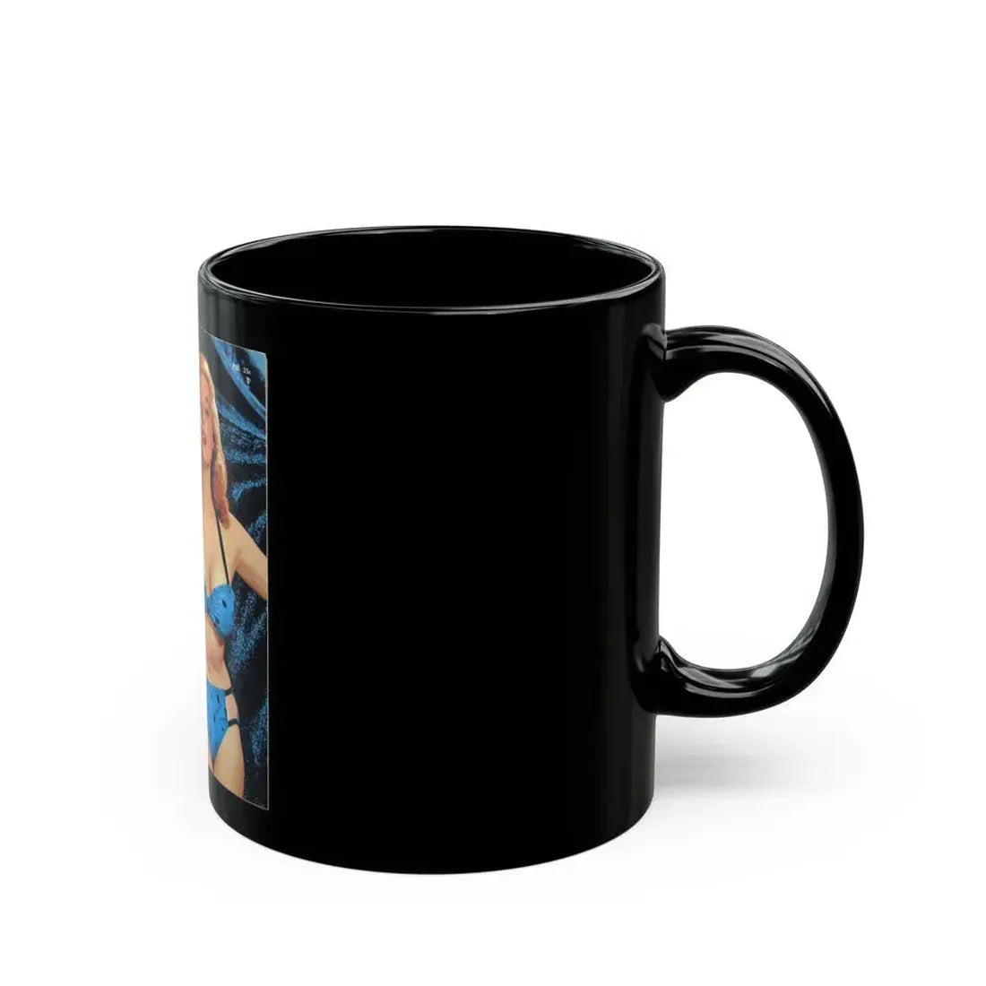Betty Brosmer #172 - Mag. Cover (Vintage Female Icon) Black Coffee Mug - Go Mug Yourself