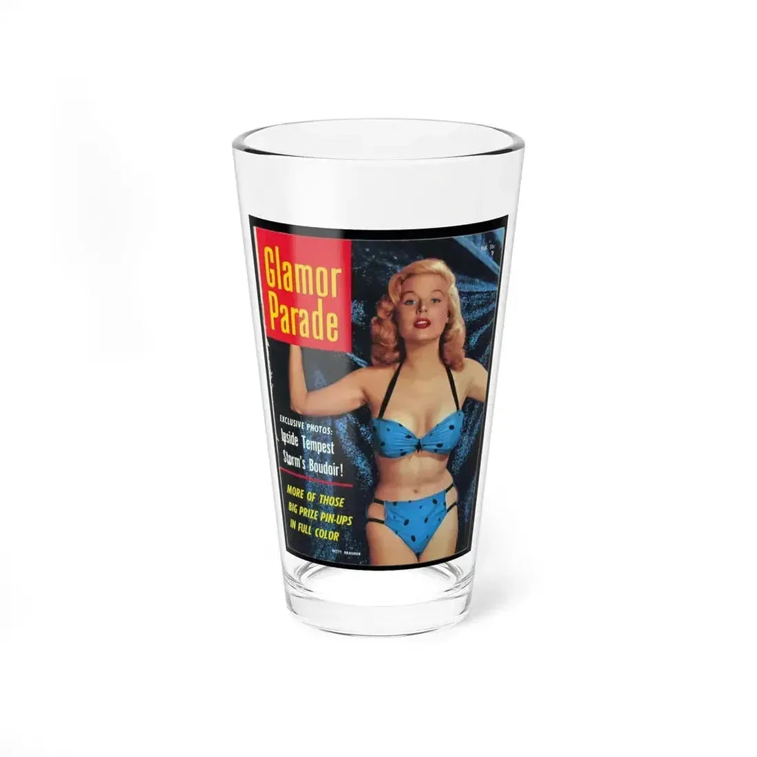 Betty Brosmer #172 - Mag. Cover (Vintage Female Icon) Pint Glass 16oz 16oz - Go Mug Yourself
