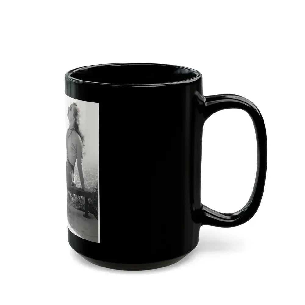 Betty Brosmer #173 (Vintage Female Icon) Black Coffee Mug - Go Mug Yourself