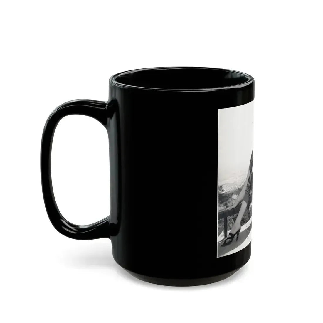 Betty Brosmer #173 (Vintage Female Icon) Black Coffee Mug - Go Mug Yourself
