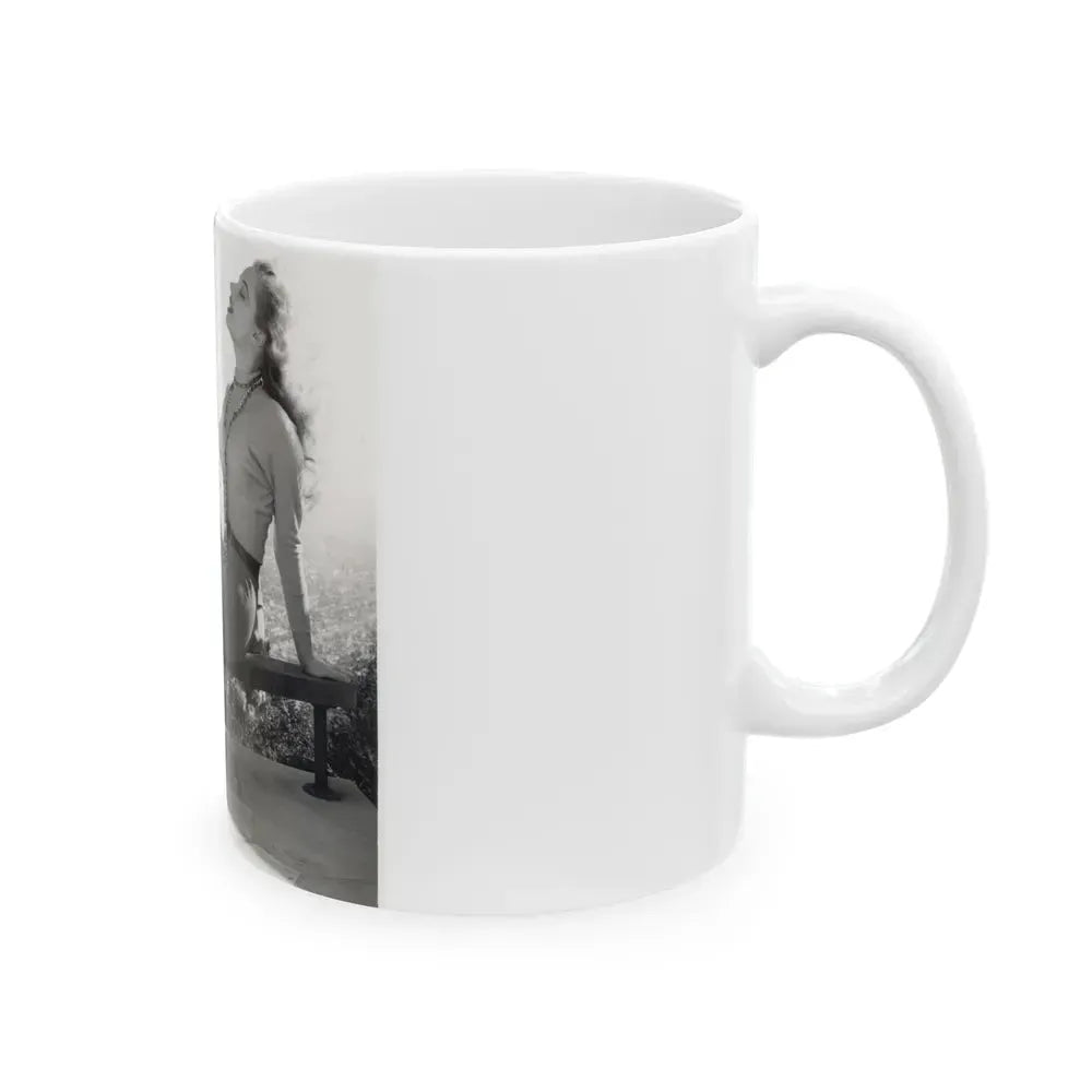 Betty Brosmer #173 (Vintage Female Icon) White Coffee Mug - Go Mug Yourself