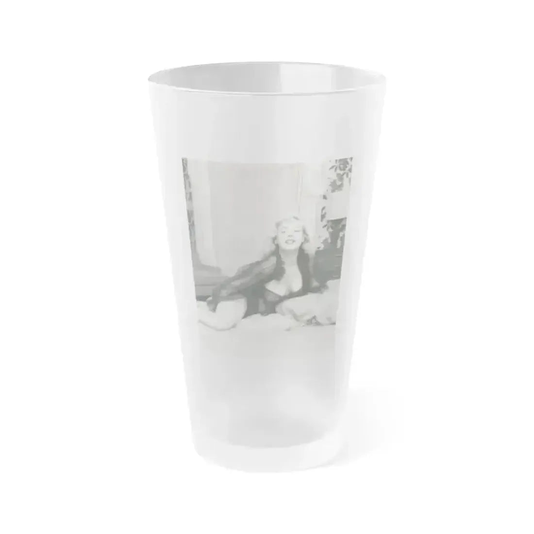 Betty Brosmer #174 (Vintage Female Icon) Frosted Pint Glass 16oz 16oz Frosted - Go Mug Yourself