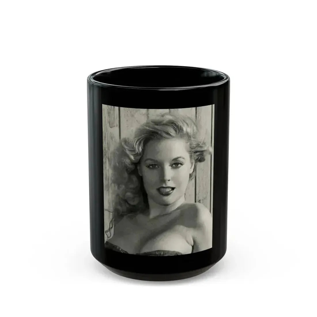 Betty Brosmer #179 (Vintage Female Icon) Black Coffee Mug 15oz - Go Mug Yourself