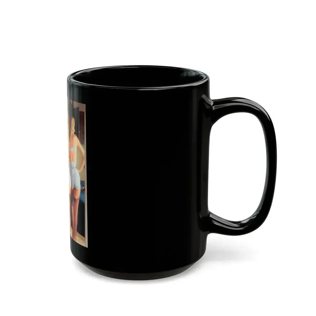 Betty Brosmer #182 (Vintage Female Icon) Black Coffee Mug - Go Mug Yourself