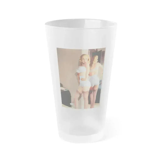 Betty Brosmer #182 (Vintage Female Icon) Frosted Pint Glass 16oz 16oz Frosted - Go Mug Yourself