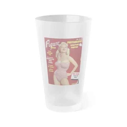 Betty Brosmer #183 - Mag. Cover (Vintage Female Icon) Frosted Pint Glass 16oz 16oz Frosted - Go Mug Yourself