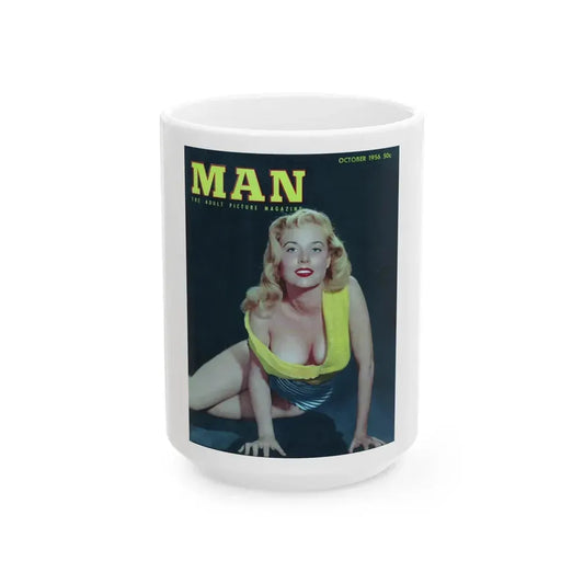Betty Brosmer #209 - Mag. Cover (Vintage Female Icon) White Coffee Mug 15oz - Go Mug Yourself