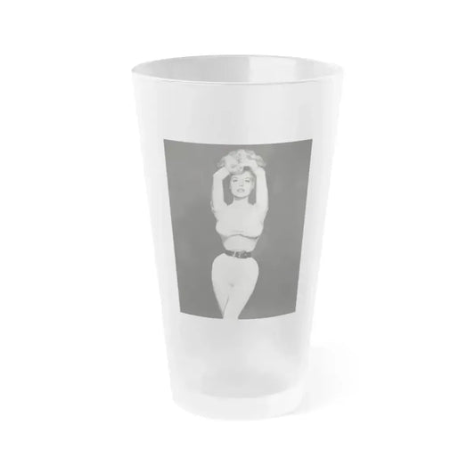 Betty Brosmer #210 (Vintage Female Icon) Frosted Pint Glass 16oz 16oz Frosted - Go Mug Yourself