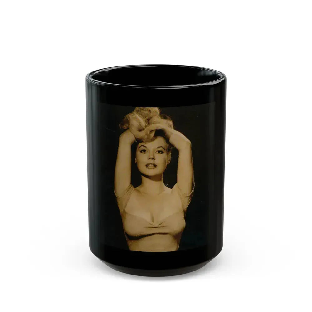 Betty Brosmer #215 (Vintage Female Icon) Black Coffee Mug 15oz - Go Mug Yourself