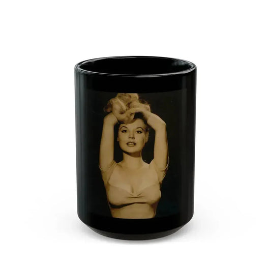 Betty Brosmer #215 (Vintage Female Icon) Black Coffee Mug 15oz - Go Mug Yourself