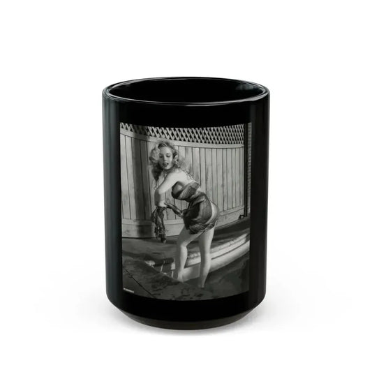Betty Brosmer #219 (Vintage Female Icon) Black Coffee Mug 15oz - Go Mug Yourself