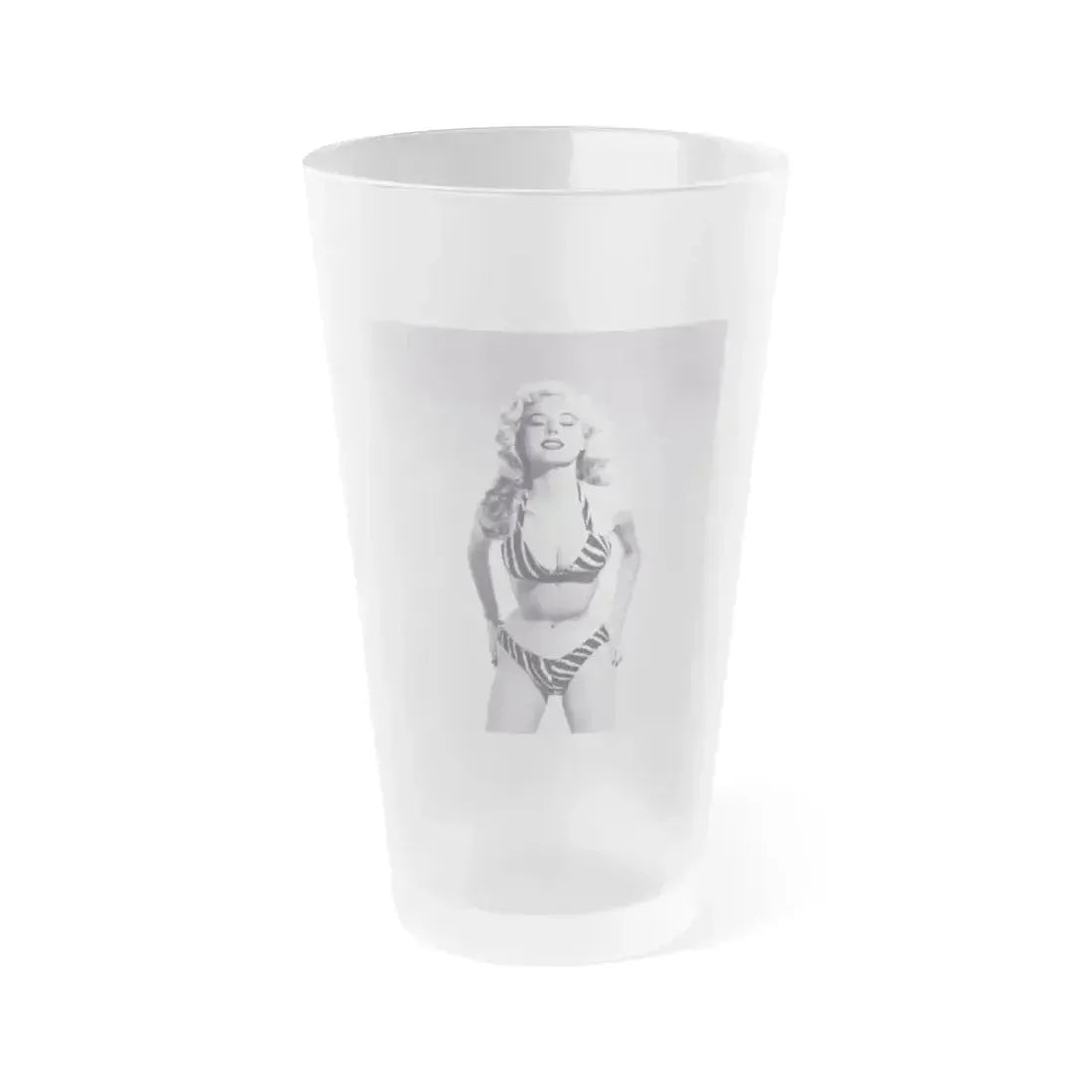 Betty Brosmer #22 (Vintage Female Icon) Frosted Pint Glass 16oz 16oz Frosted - Go Mug Yourself