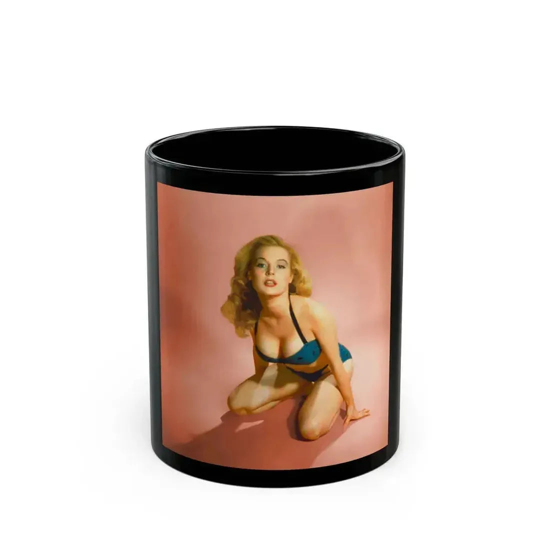 Betty Brosmer #223 (Vintage Female Icon) Black Coffee Mug 11oz - Go Mug Yourself