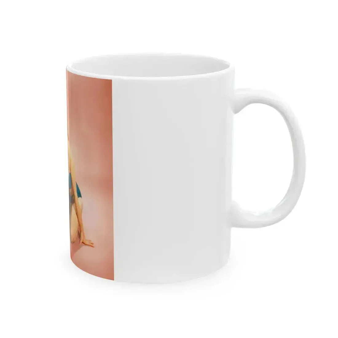 Betty Brosmer #223 (Vintage Female Icon) White Coffee Mug - Go Mug Yourself