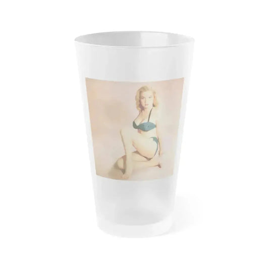 Betty Brosmer #224 (Vintage Female Icon) Frosted Pint Glass 16oz 16oz Frosted - Go Mug Yourself