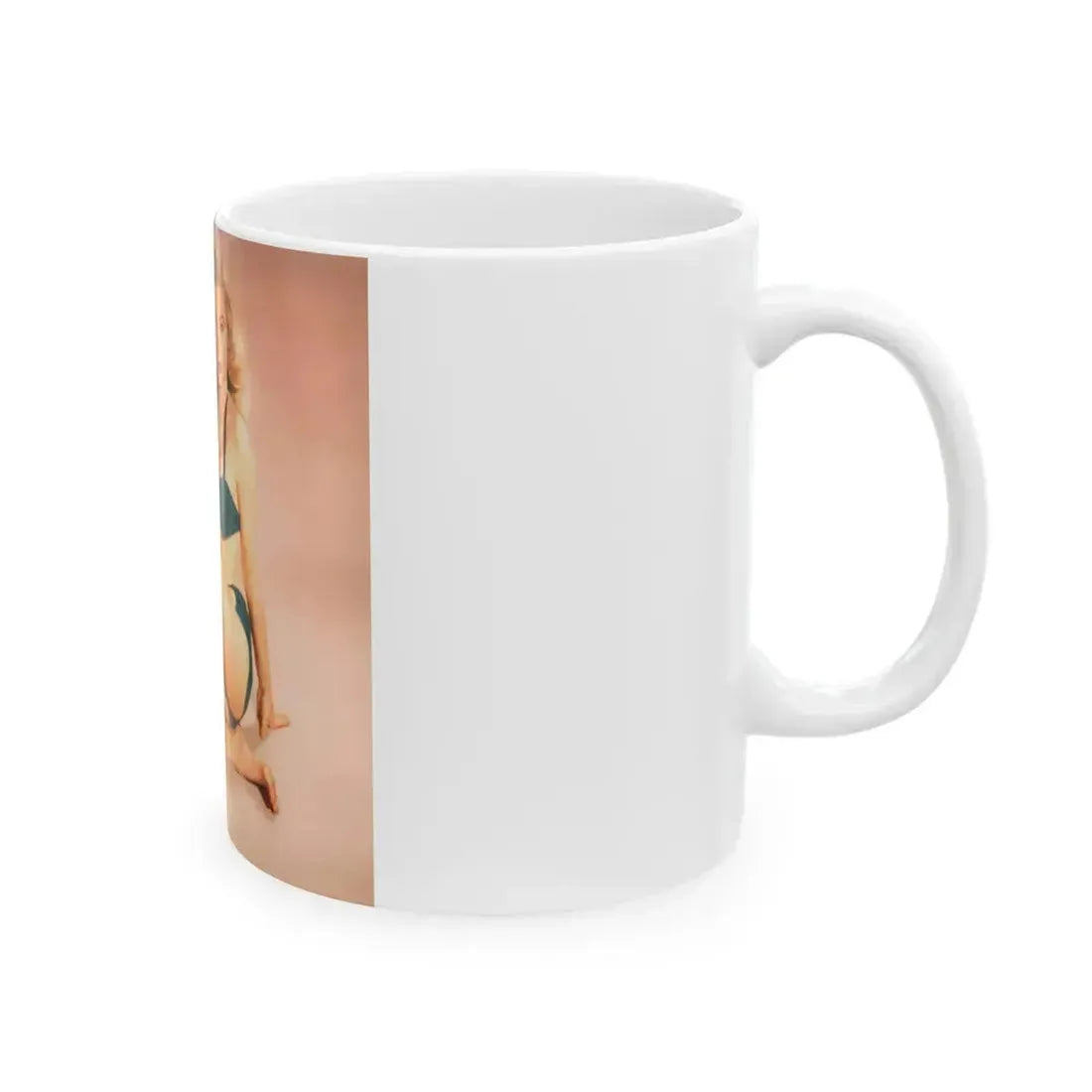 Betty Brosmer #224 (Vintage Female Icon) White Coffee Mug - Go Mug Yourself