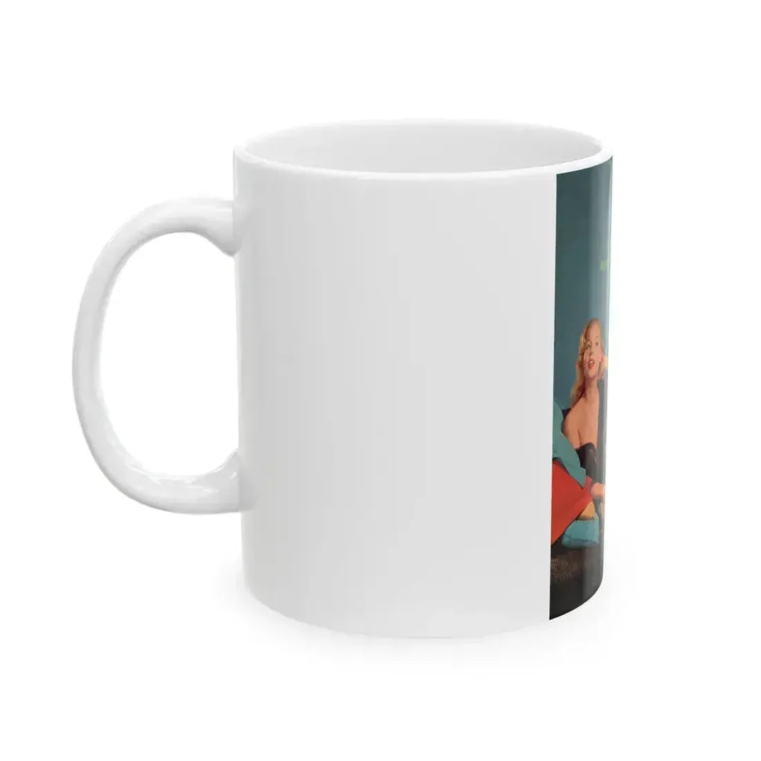 Betty Brosmer #225 (Vintage Female Icon) White Coffee Mug - Go Mug Yourself