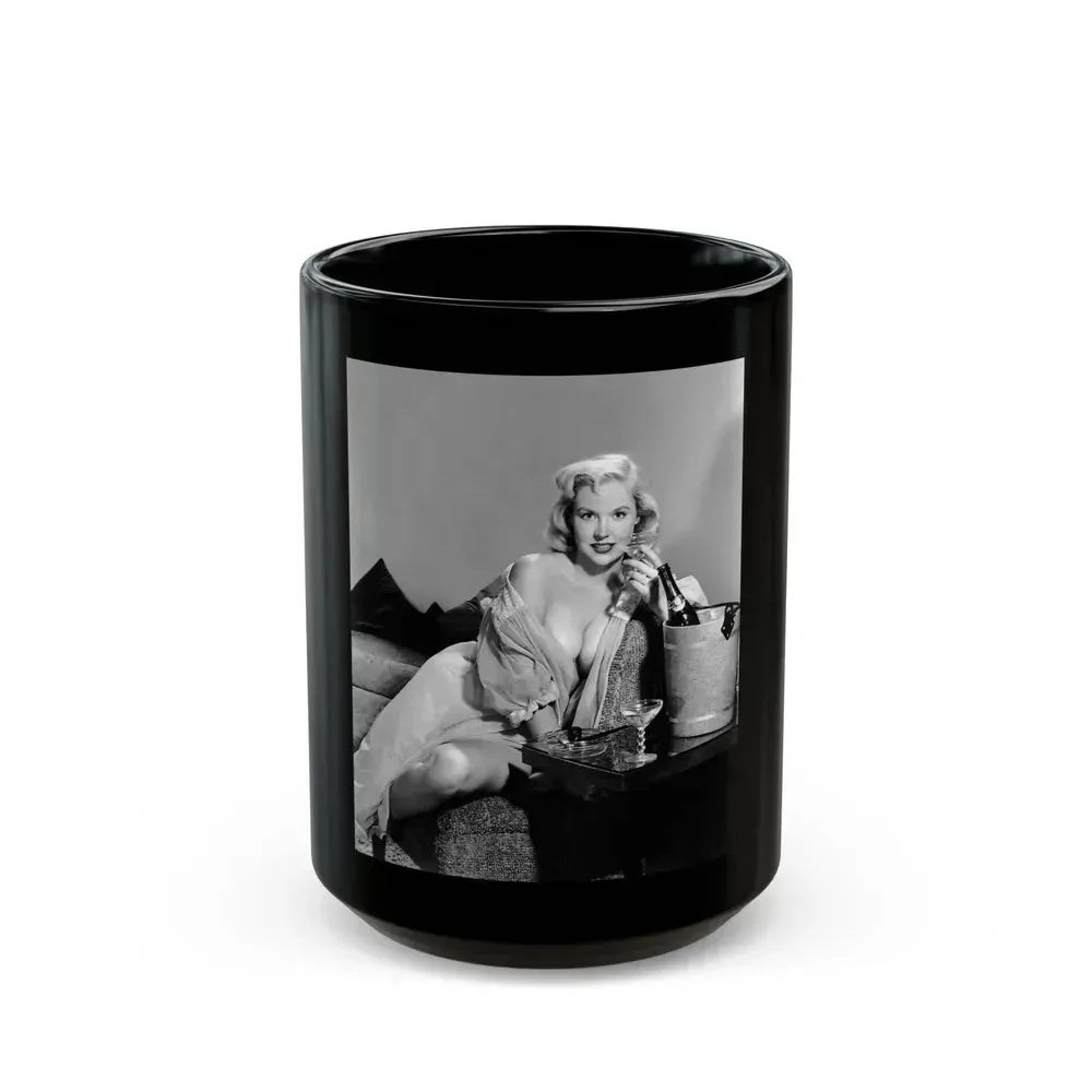 Betty Brosmer #229 (Vintage Female Icon) Black Coffee Mug 15oz - Go Mug Yourself