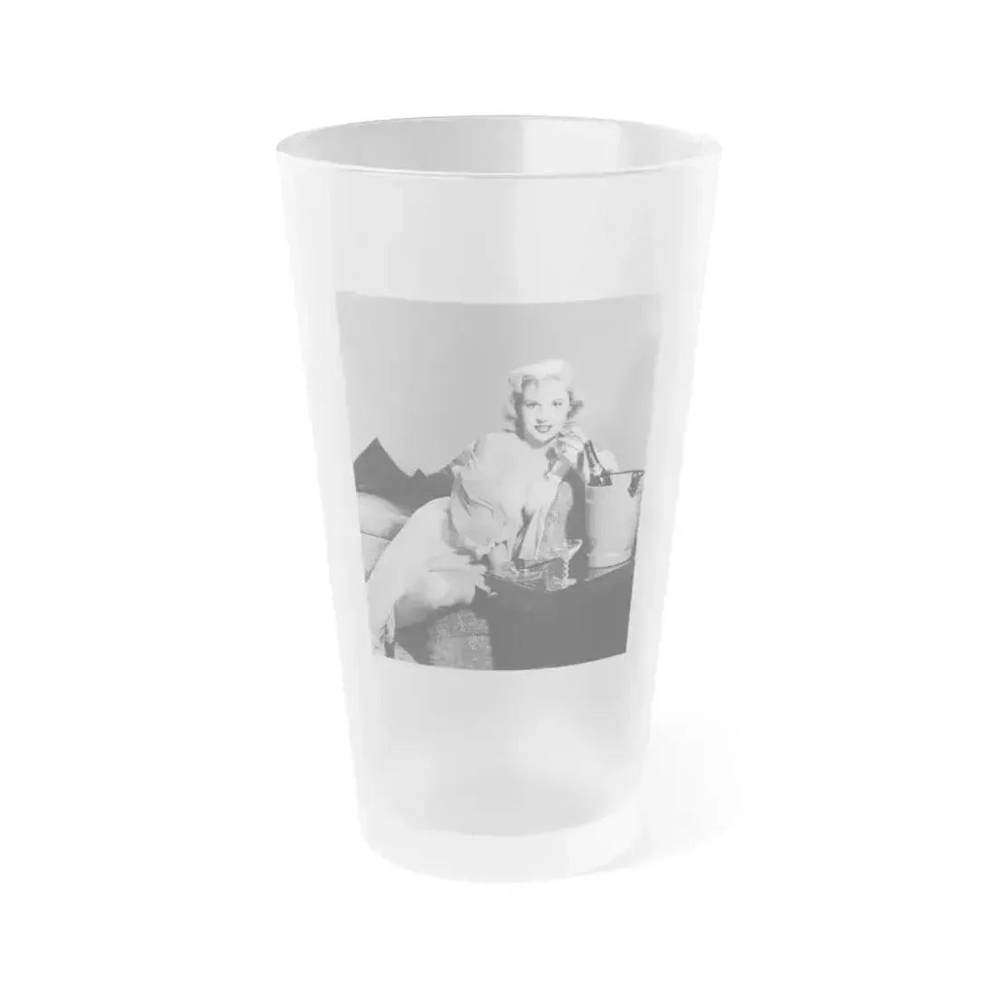 Betty Brosmer #229 (Vintage Female Icon) Frosted Pint Glass 16oz 16oz Frosted - Go Mug Yourself