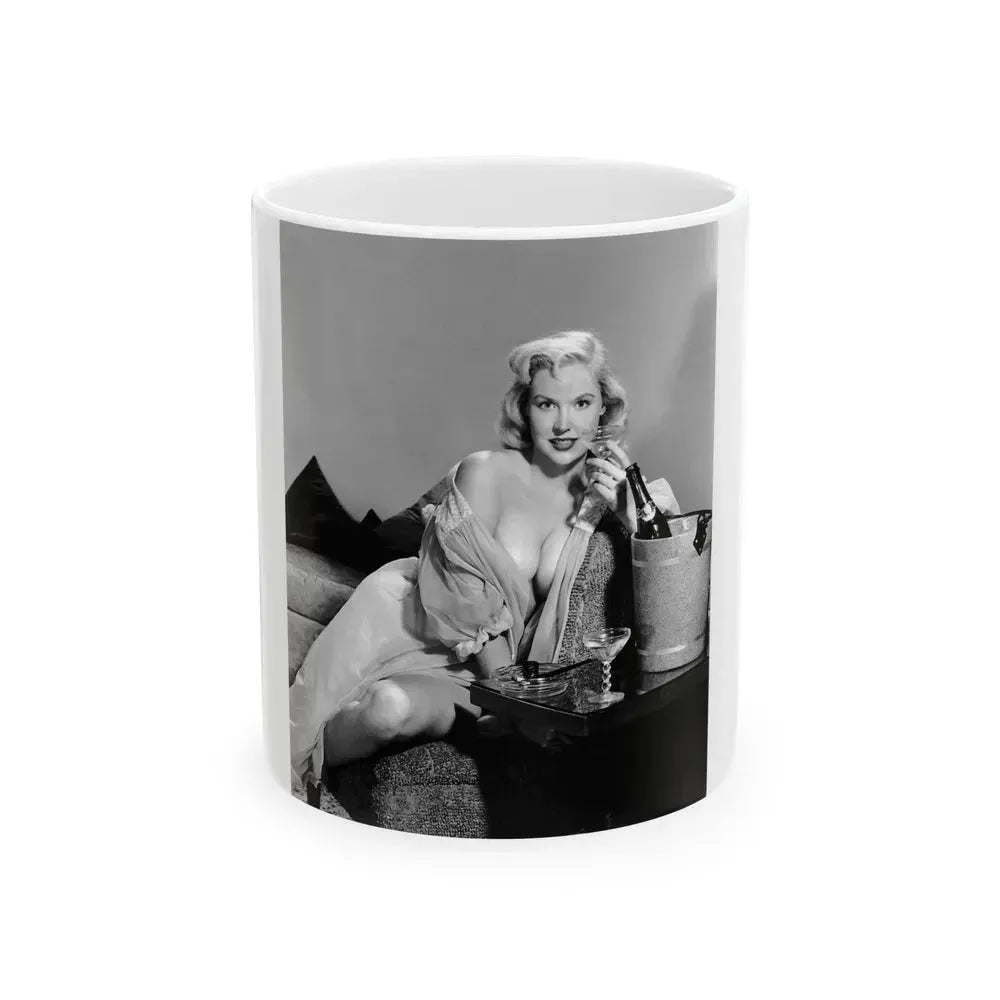 Betty Brosmer #229 (Vintage Female Icon) White Coffee Mug 11oz - Go Mug Yourself