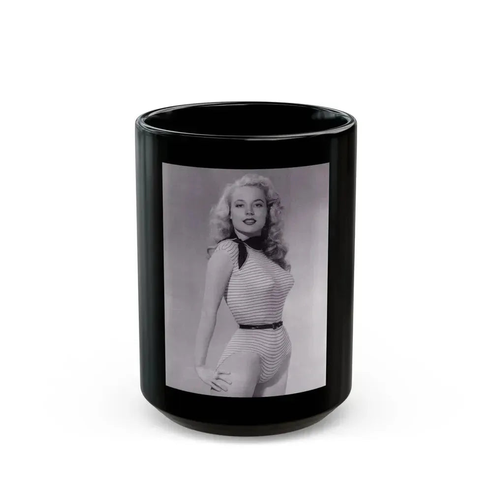 Betty Brosmer #233 (Vintage Female Icon) Black Coffee Mug 15oz - Go Mug Yourself