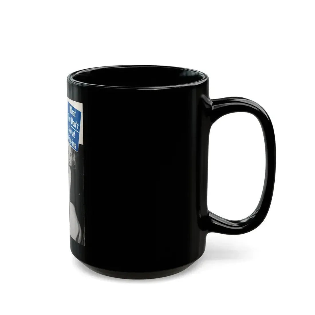 Betty Brosmer #235 - Betty on Cover of PIC Digest Mag. May '57 (Vintage Female Icon) Black Coffee Mug - Go Mug Yourself