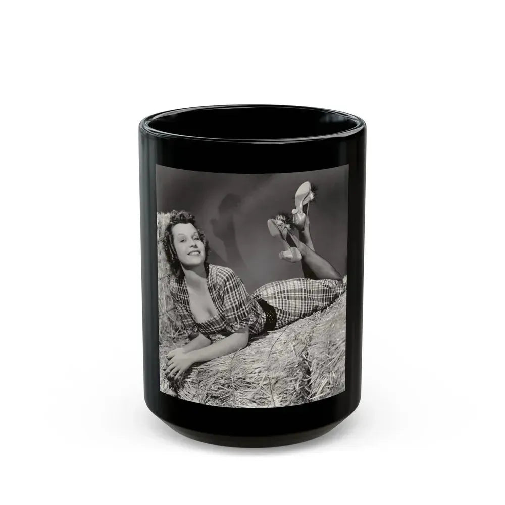 Betty Field #01 (Vintage Female Icon) Black Coffee Mug 15oz - Go Mug Yourself