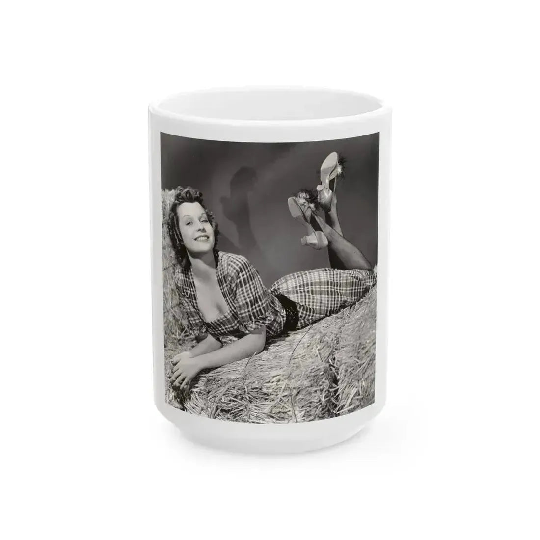 Betty Field #01 (Vintage Female Icon) White Coffee Mug 15oz - Go Mug Yourself