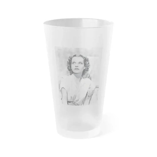 Betty Field #02 (Vintage Female Icon) Frosted Pint Glass 16oz 16oz Frosted - Go Mug Yourself