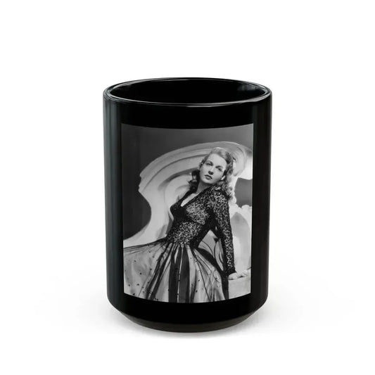 Betty Field #03 (Vintage Female Icon) Black Coffee Mug 15oz - Go Mug Yourself