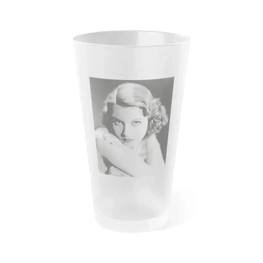 Betty Field #04 (Vintage Female Icon) Frosted Pint Glass 16oz 16oz Frosted - Go Mug Yourself