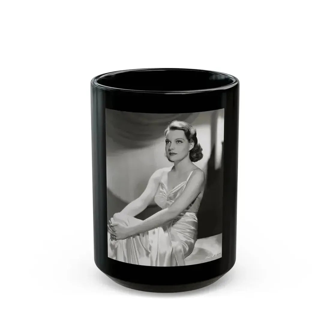 Betty Field #06 (Vintage Female Icon) Black Coffee Mug 15oz - Go Mug Yourself