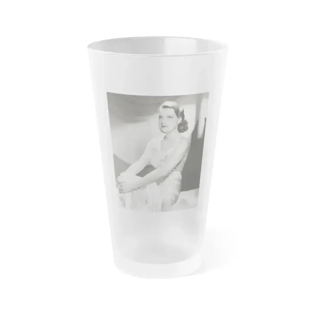 Betty Field #06 (Vintage Female Icon) Frosted Pint Glass 16oz 16oz Frosted - Go Mug Yourself