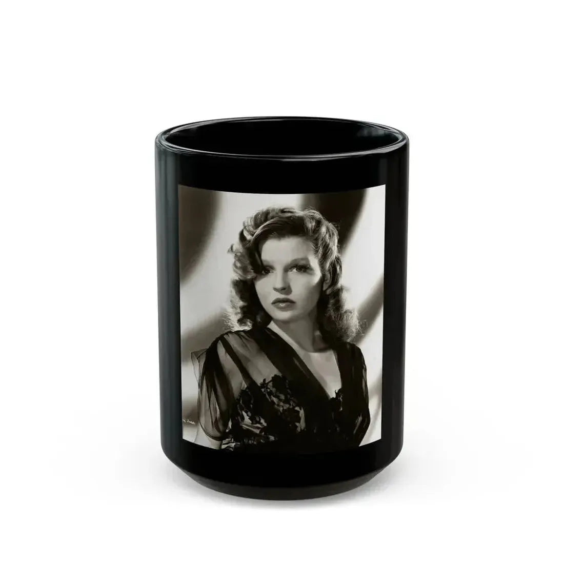Betty Field #07 (Vintage Female Icon) Black Coffee Mug 15oz - Go Mug Yourself