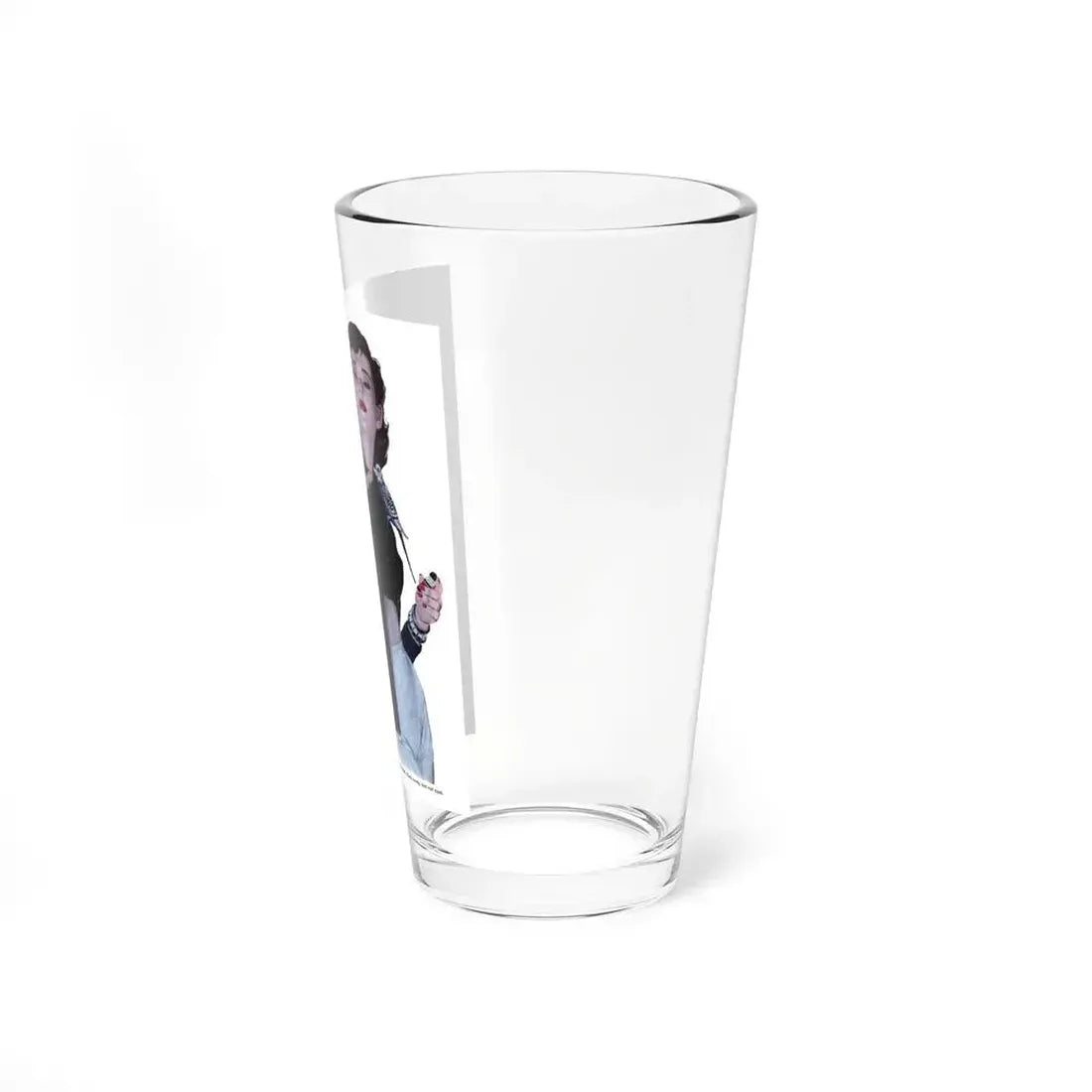 Between The Halves (1), Cosmopolitan, December 1957 (Magazine Illustration) Pint Glass 16oz - Go Mug Yourself