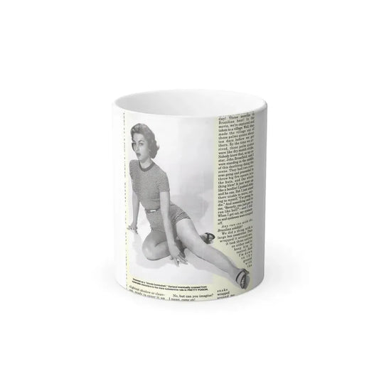 Beverly Garland #01 - 8x10 Vintage B&W Leggy Glamour Promo Photo for ''The Joker Is Wild'' '57 (Vintage Female Icon) Color Changing Mug 11oz 11oz - Go Mug Yourself