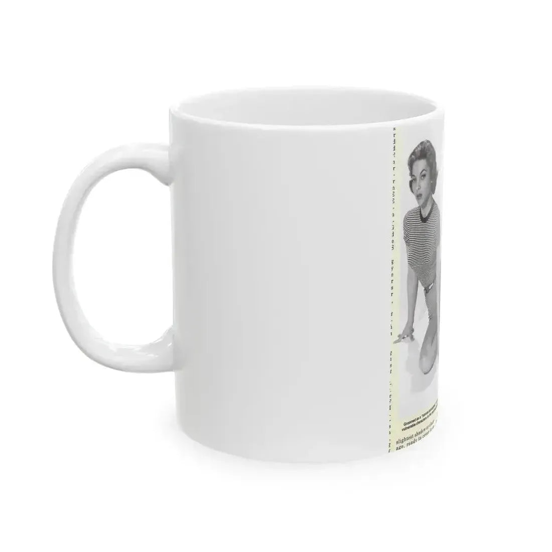 Beverly Garland #01 - 8x10 Vintage B&W Leggy Glamour Promo Photo for ''The Joker Is Wild'' '57 (Vintage Female Icon) White Coffee Mug - Go Mug Yourself