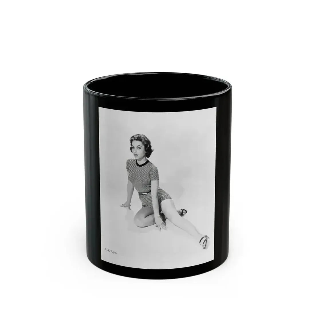 Beverly Garland #01 - 8x10 Vintage B&W Leggy Glamour Promo Photo for ''The Joker Is Wild'' '57_1 (Vintage Female Icon) Black Coffee Mug 11oz - Go Mug Yourself