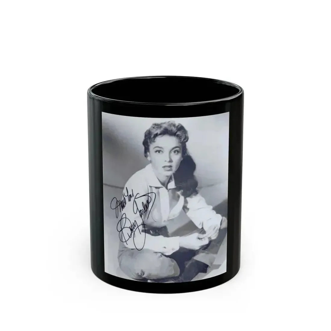 Beverly Garland #02 (Vintage Female Icon) Black Coffee Mug 11oz - Go Mug Yourself