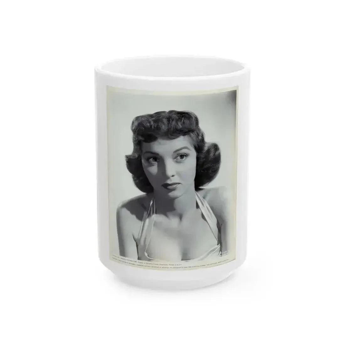 Beverly Garland #05 (Vintage Female Icon) White Coffee Mug 15oz - Go Mug Yourself