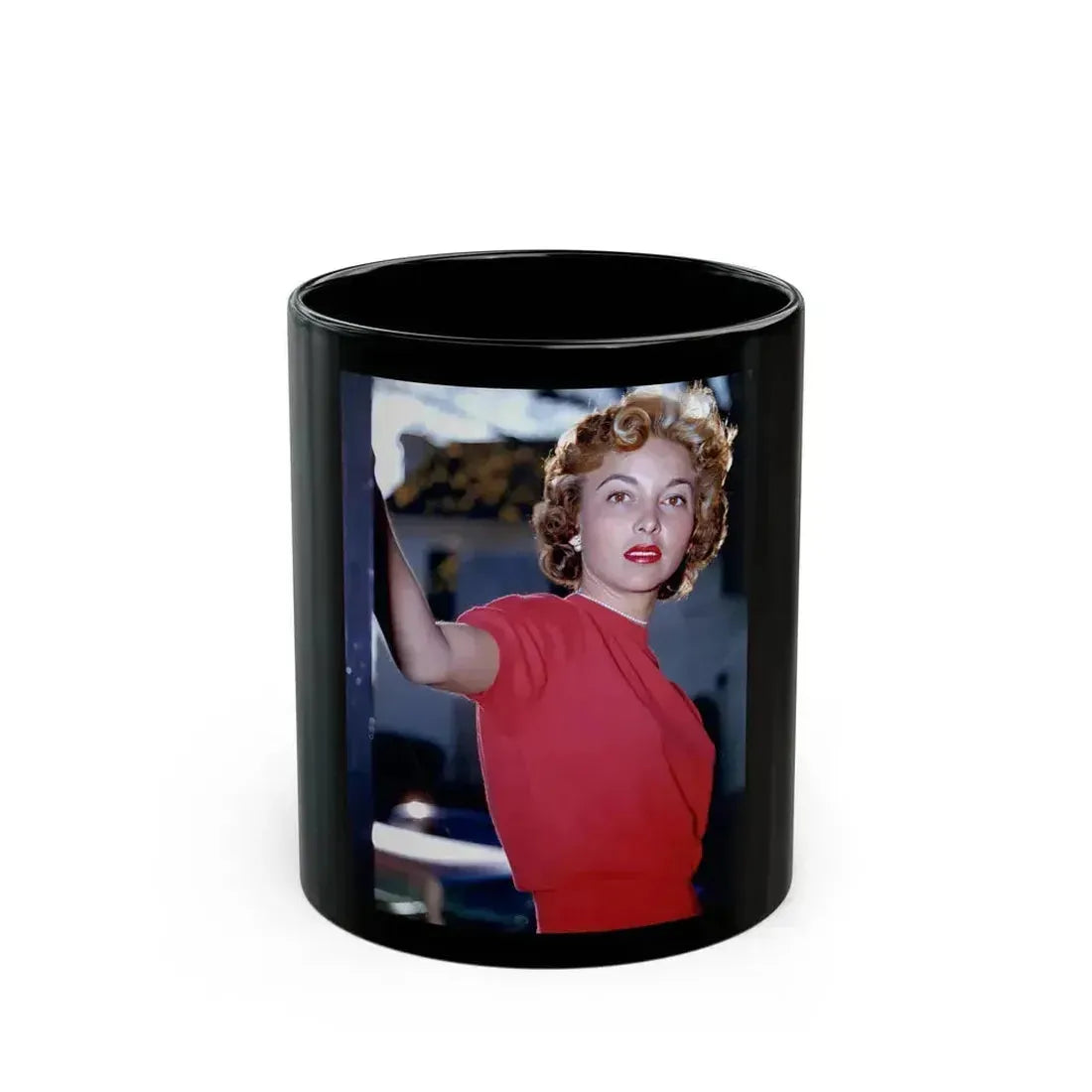 Beverly Garland #10 (Vintage Female Icon) Black Coffee Mug 11oz - Go Mug Yourself