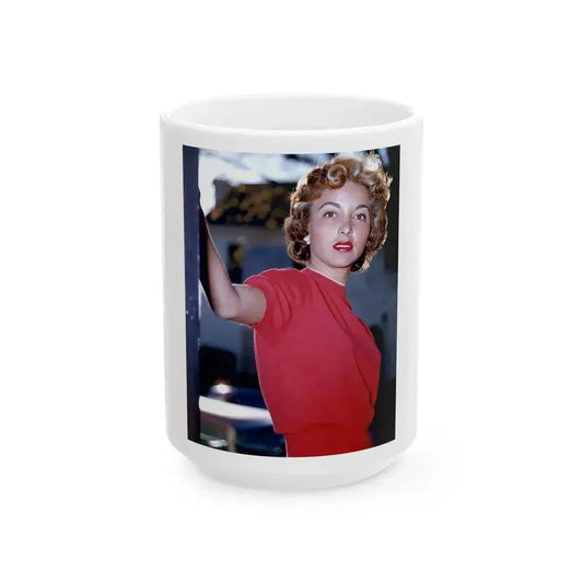 Beverly Garland #10 (Vintage Female Icon) White Coffee Mug 15oz - Go Mug Yourself