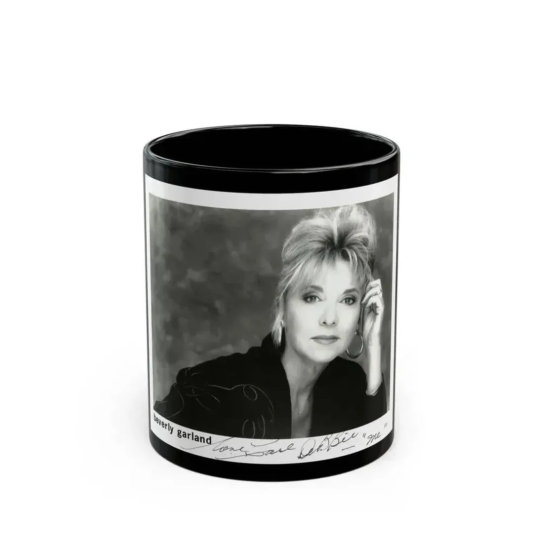 Beverly Garland #102 (Vintage Female Icon) Black Coffee Mug 11oz - Go Mug Yourself