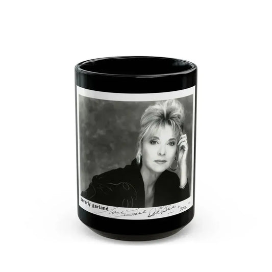 Beverly Garland #102 (Vintage Female Icon) Black Coffee Mug 15oz - Go Mug Yourself