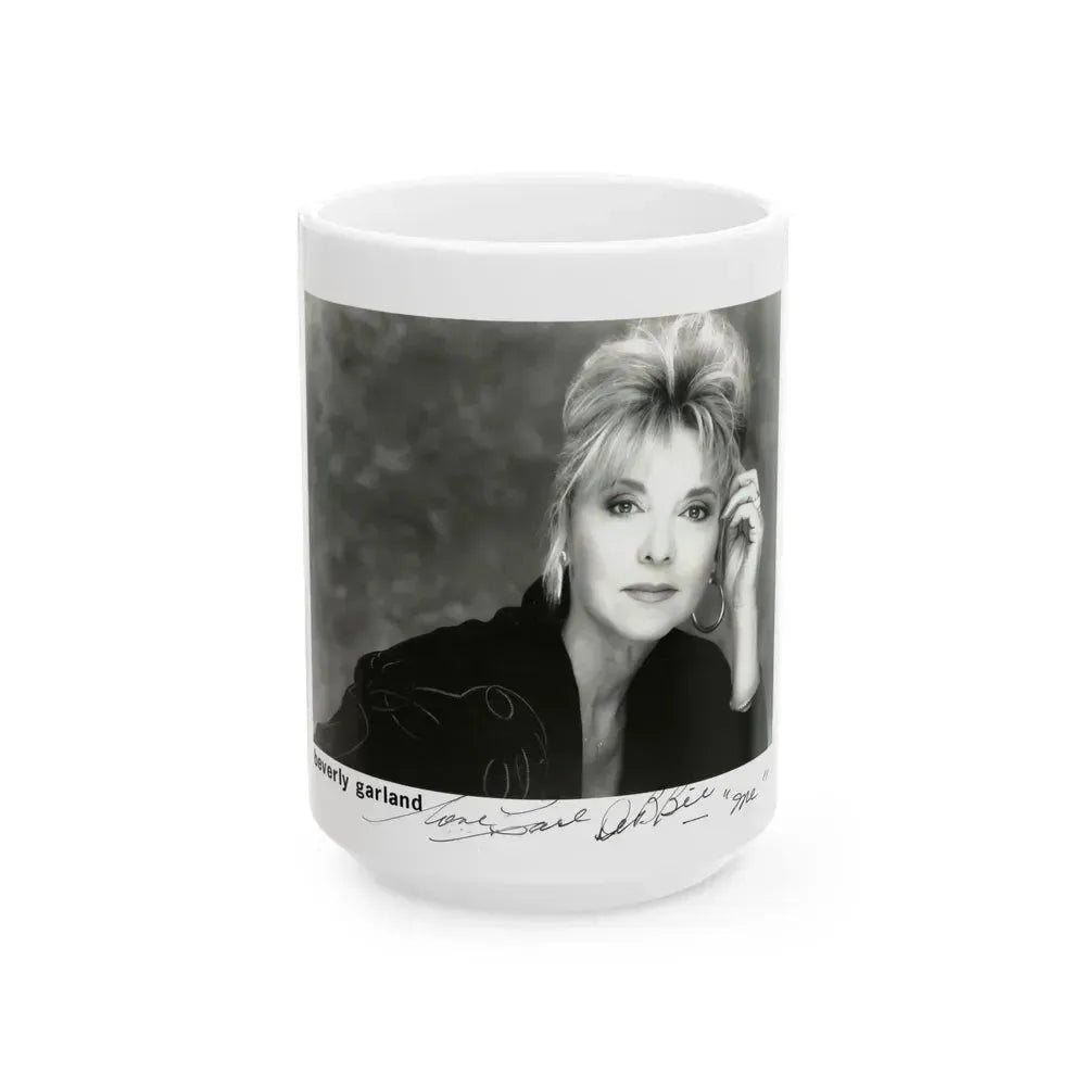 Beverly Garland #102 (Vintage Female Icon) White Coffee Mug 15oz - Go Mug Yourself