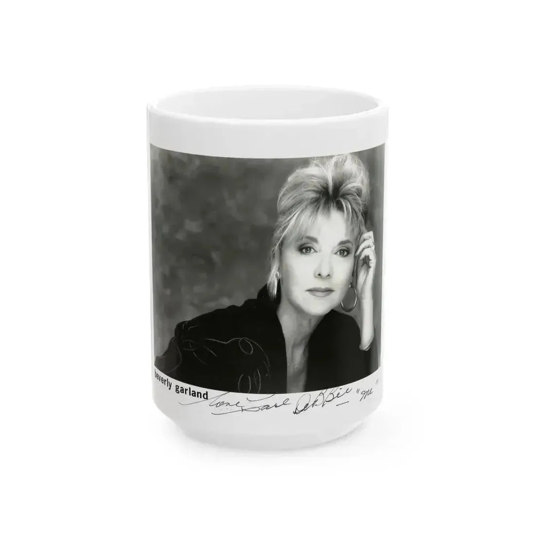 Beverly Garland #102 (Vintage Female Icon) White Coffee Mug 15oz - Go Mug Yourself