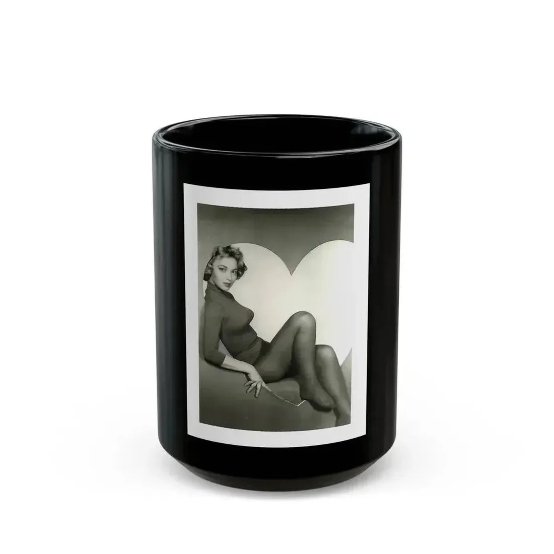 Beverly Garland #103 (Vintage Female Icon) Black Coffee Mug 15oz - Go Mug Yourself